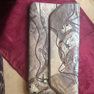 Carlo Fiori Italian leather clutch purse